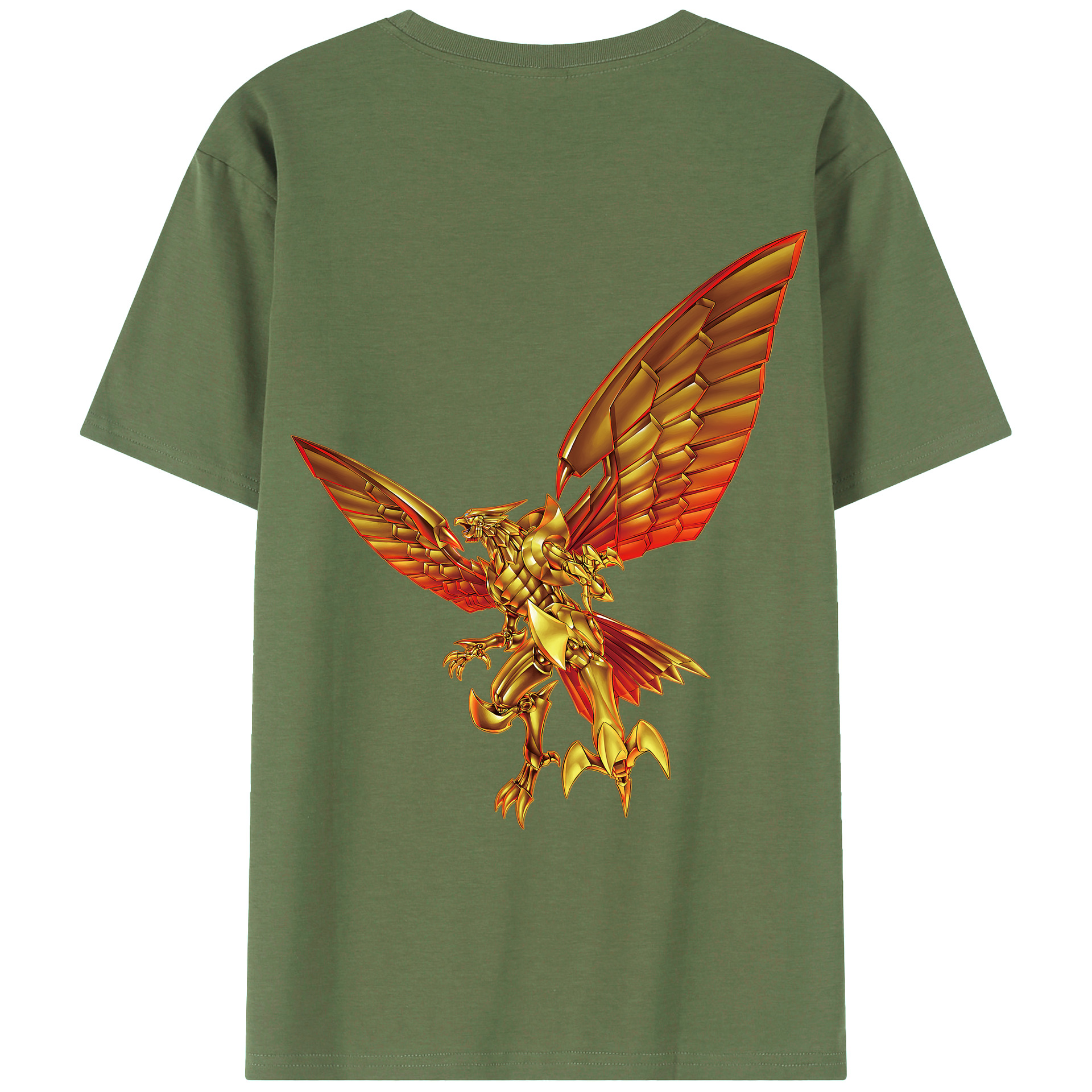 （画像用） 遊☆戯☆王 Yu-Gi-Oh! 綿100％ メンズ半袖Tシャツ（バックプリント） 通気性